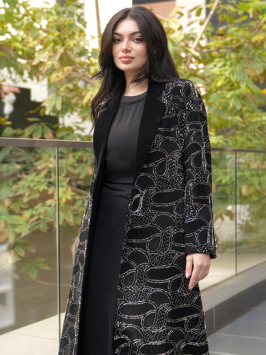 Golden Lines Abaya