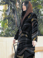 Multiprint Velvet Abaya