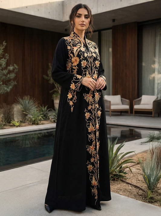 Embroidery Abaya Front