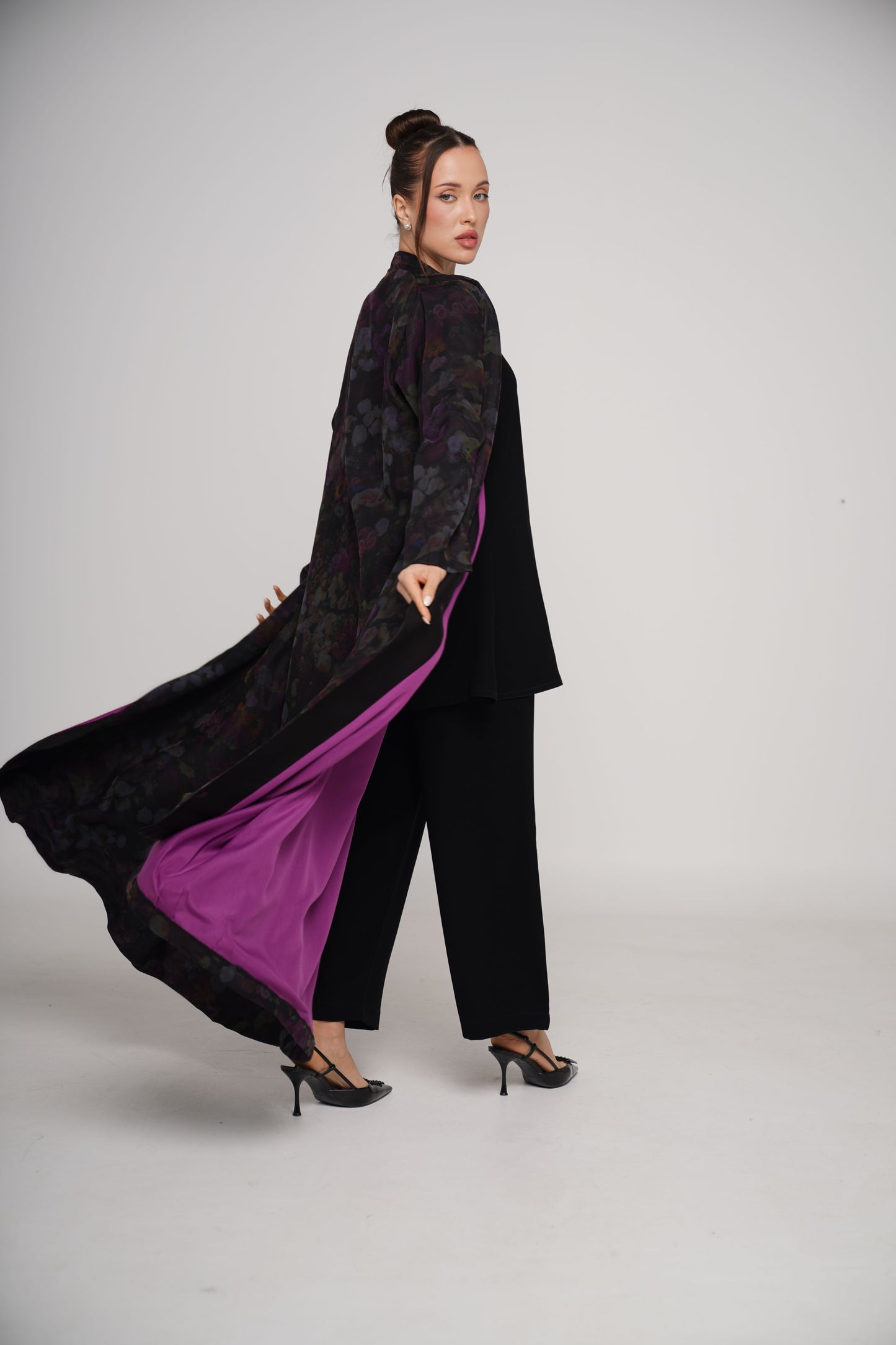 Abaya Sada Cloth Priting