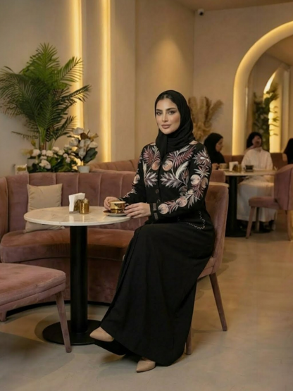 Winter Tatreez Abaya