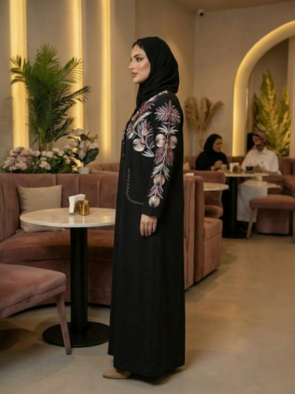 Winter Tatreez Abaya