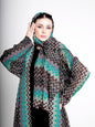 wave Pattern Abaya