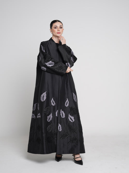 Flower Inserted Abaya