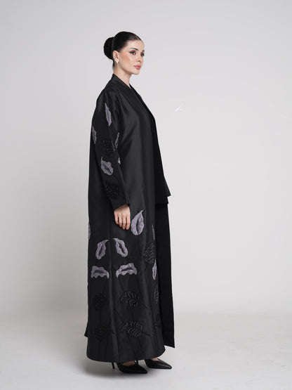 Flower Inserted Abaya
