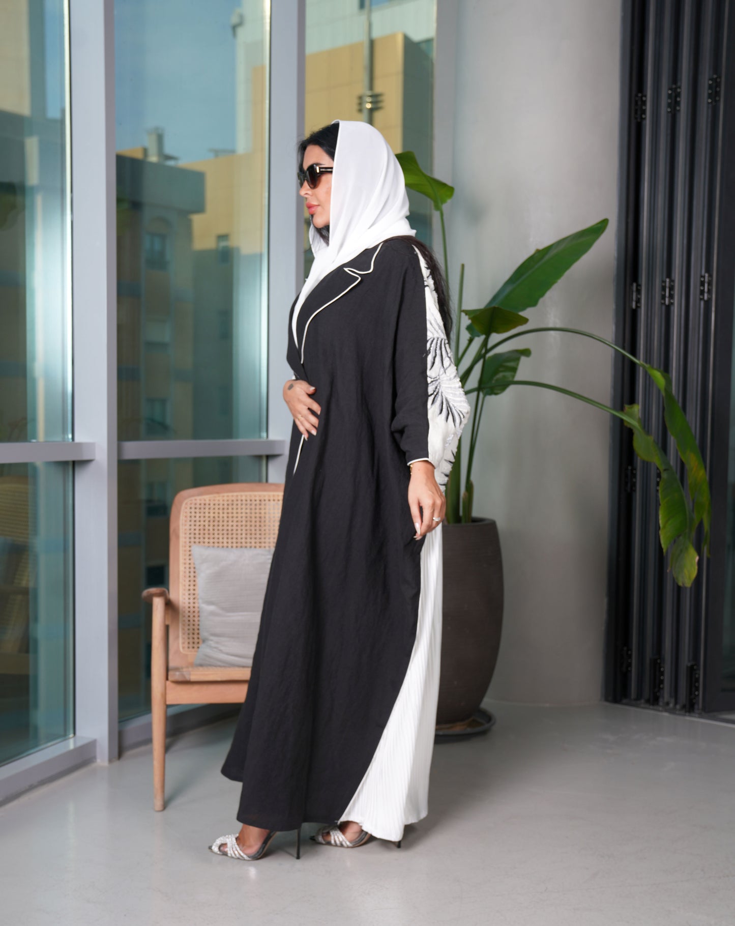 Abaya Front Brem Tatreez