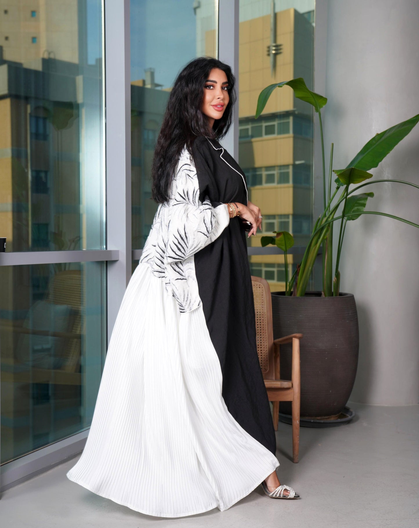 Abaya Front Brem Tatreez