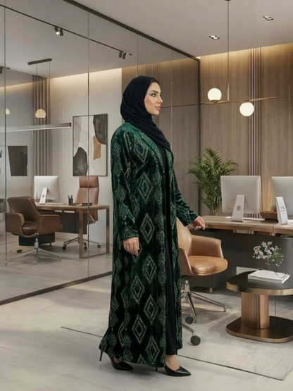 Crystal Blazer Abaya