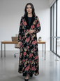 Velvet Flower Abaya