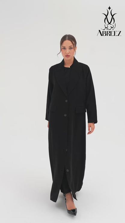Velour Blazer Abaya