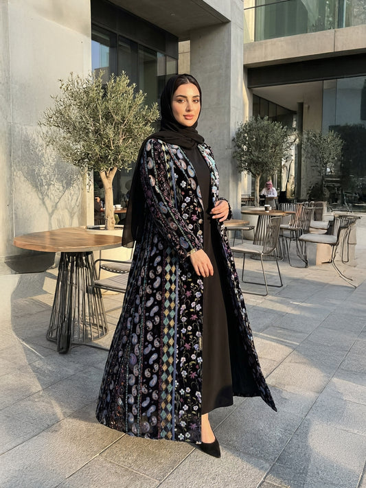 Velvet Blazer Abaya