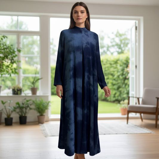 Blue Simple Abaya
