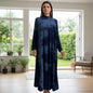 Blue Simple Abaya