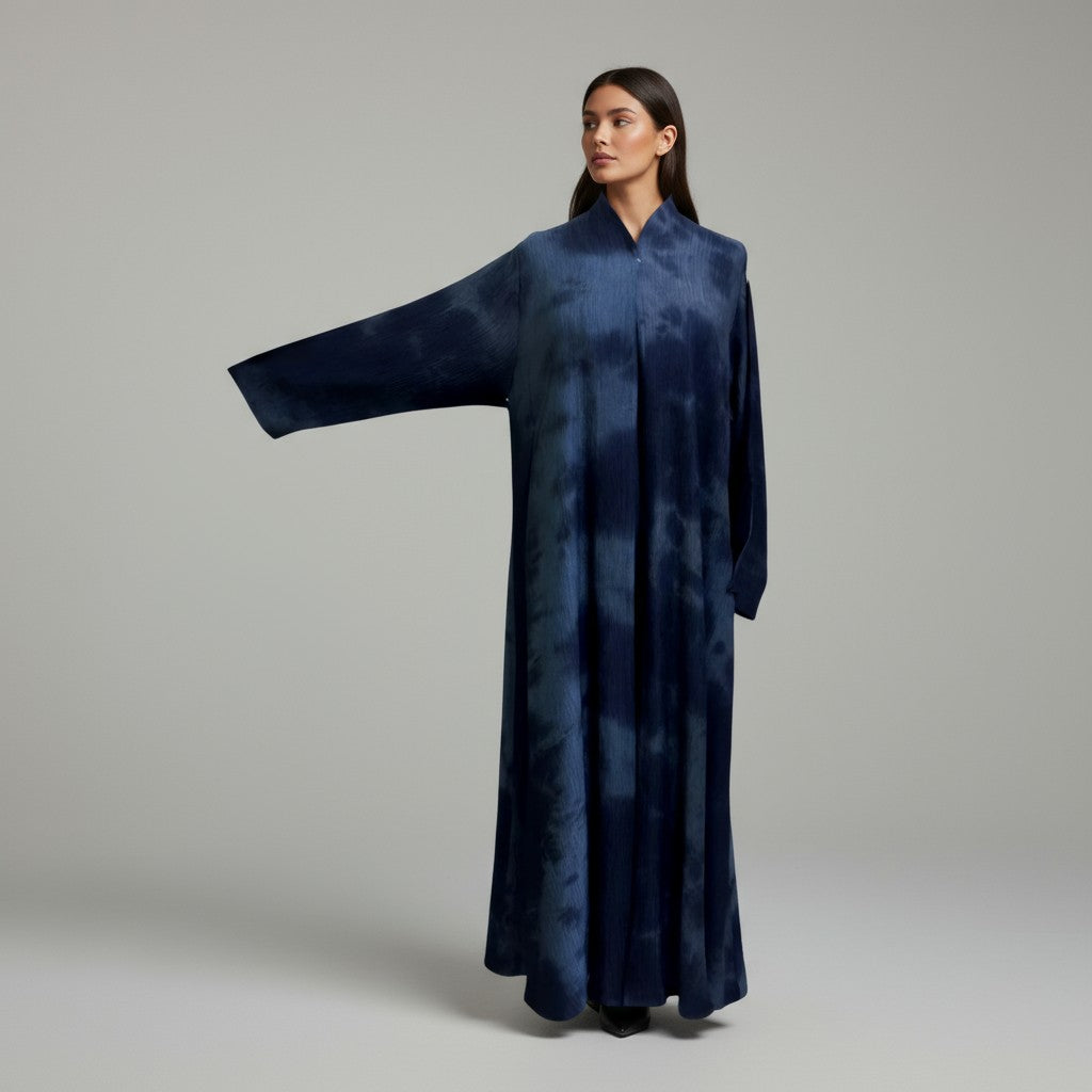 Blue Simple Abaya